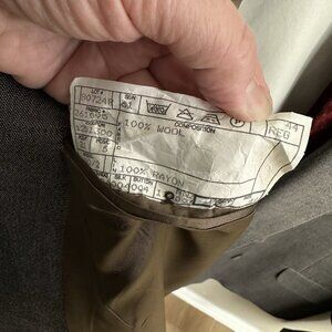 SOLD piece suit double breasted wall street wool 44R